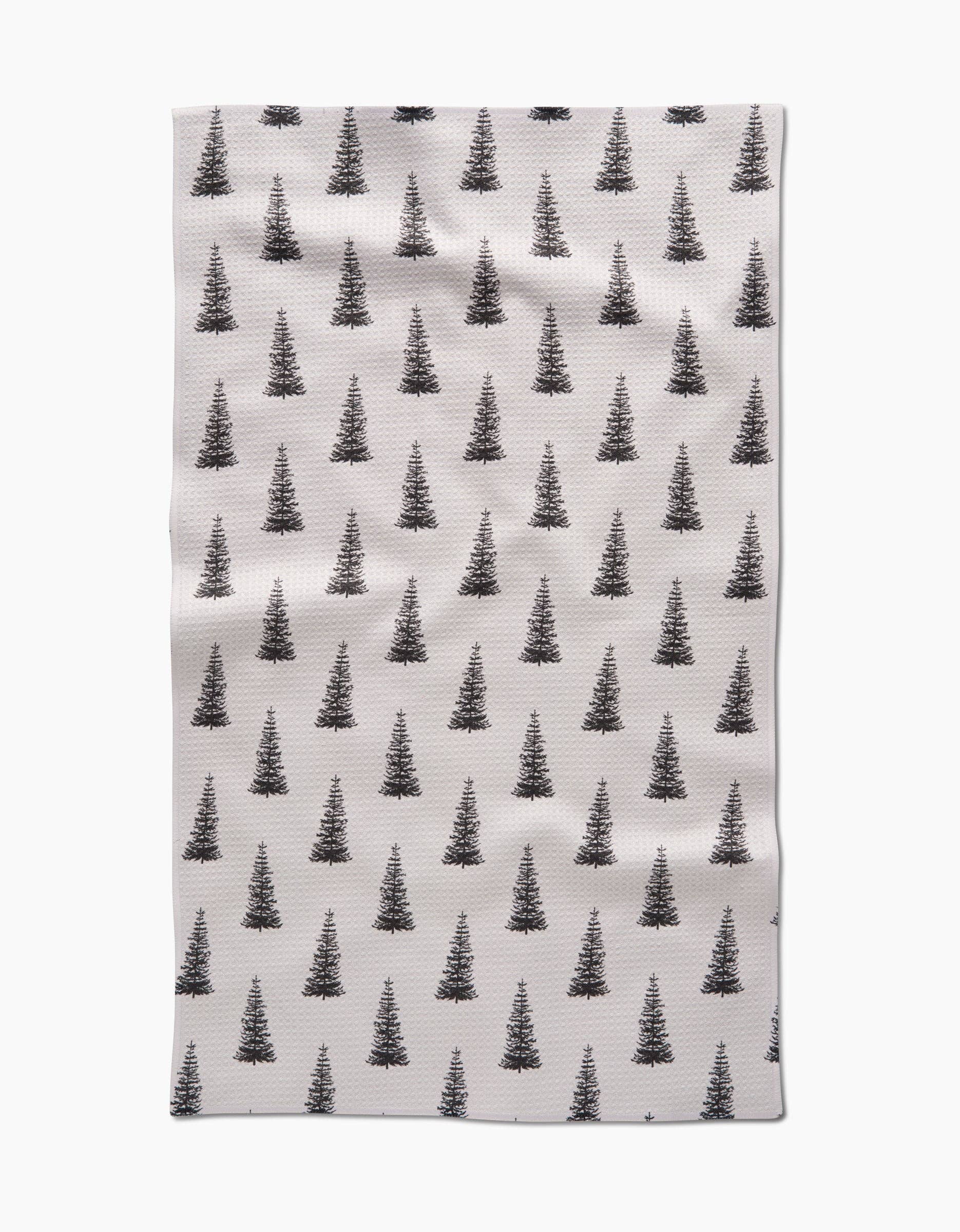 Alpine Forest Geometry Tea Towel
