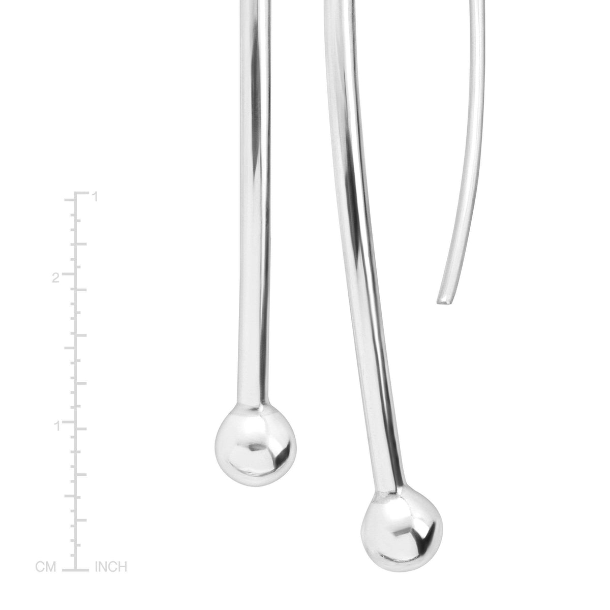 Silpada 'Spheres on Wires' Drop Earrings in Sterling Silver 2 13/16