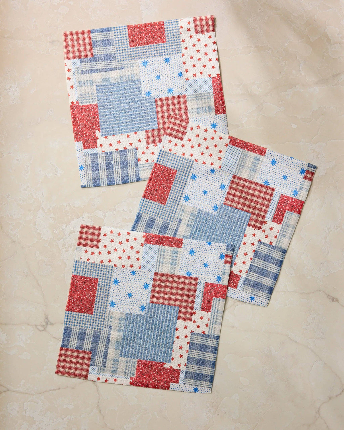 Stars and Stitches Geometry Dishcloth Set