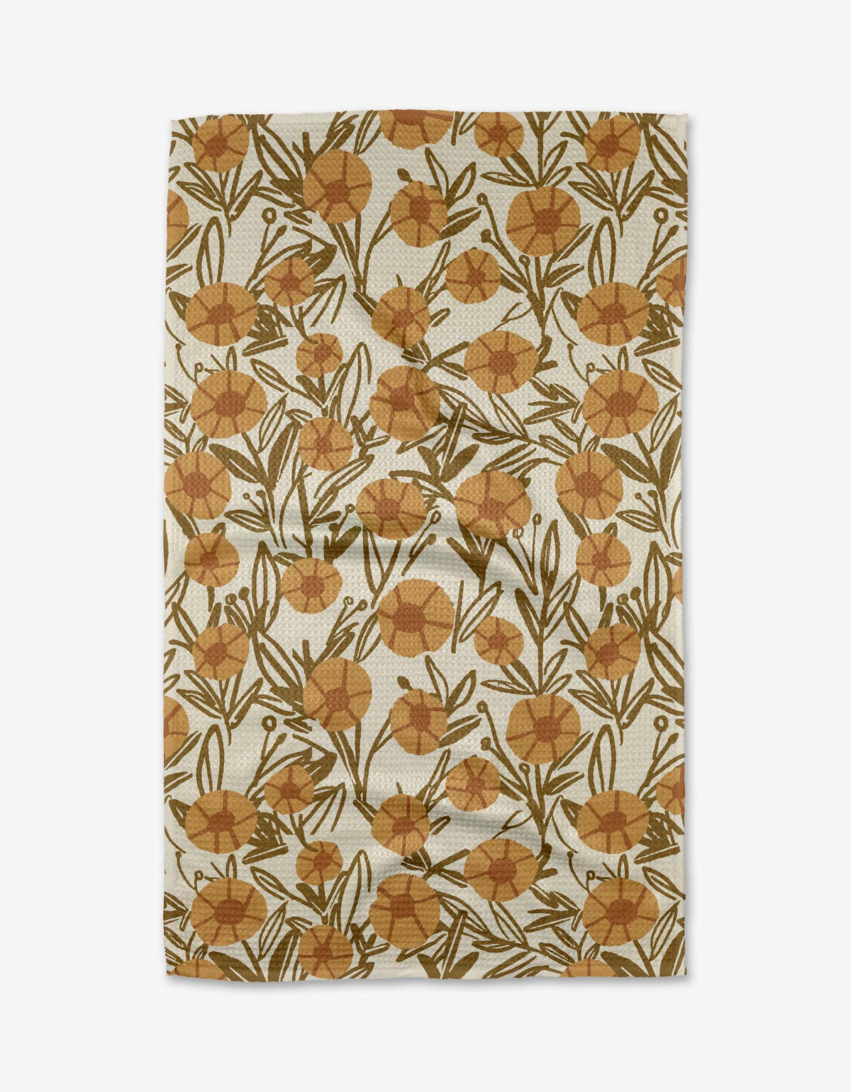 Sunflower Fields Geometry Tea Towel
