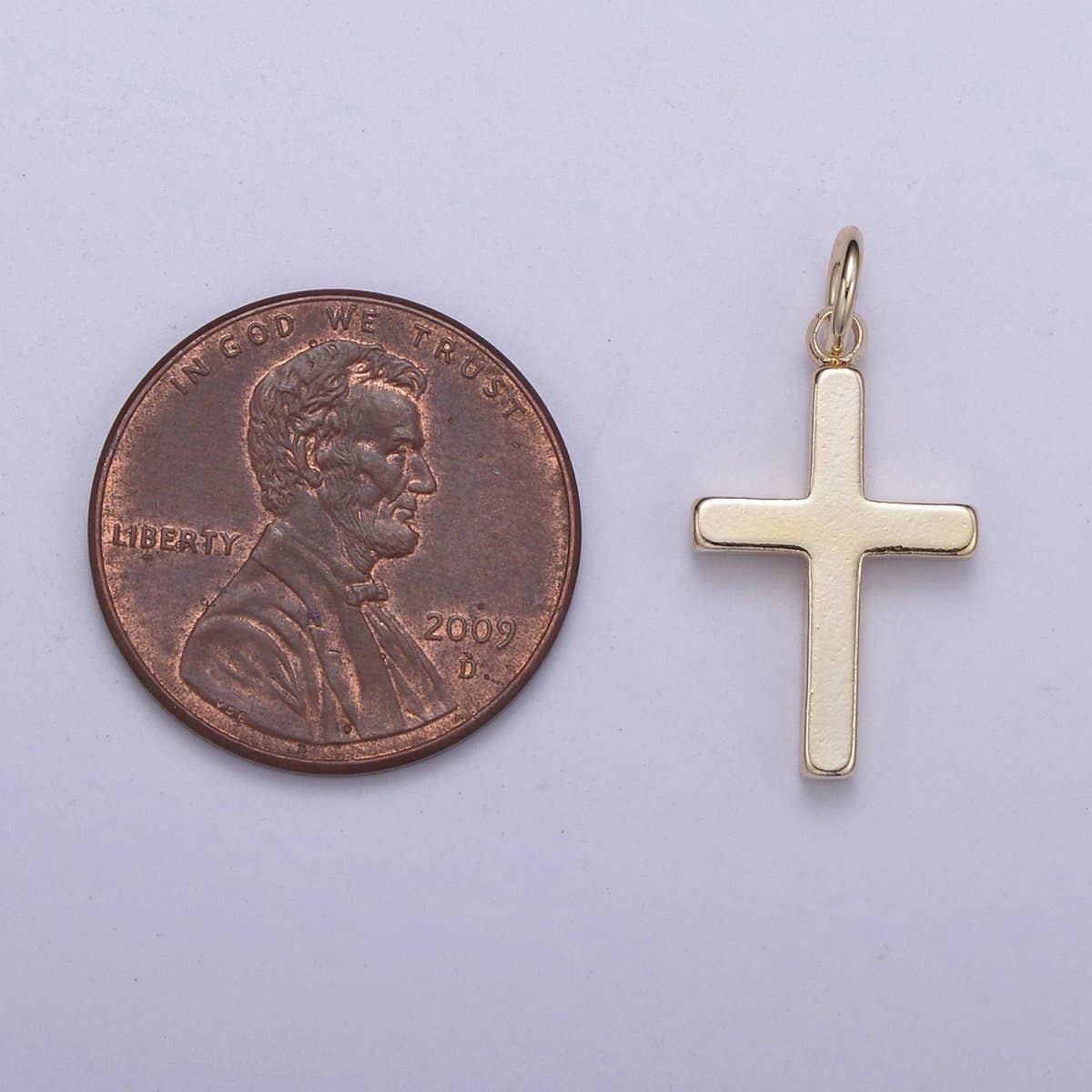 Gold Filled Simple Cross Pendant/Charm