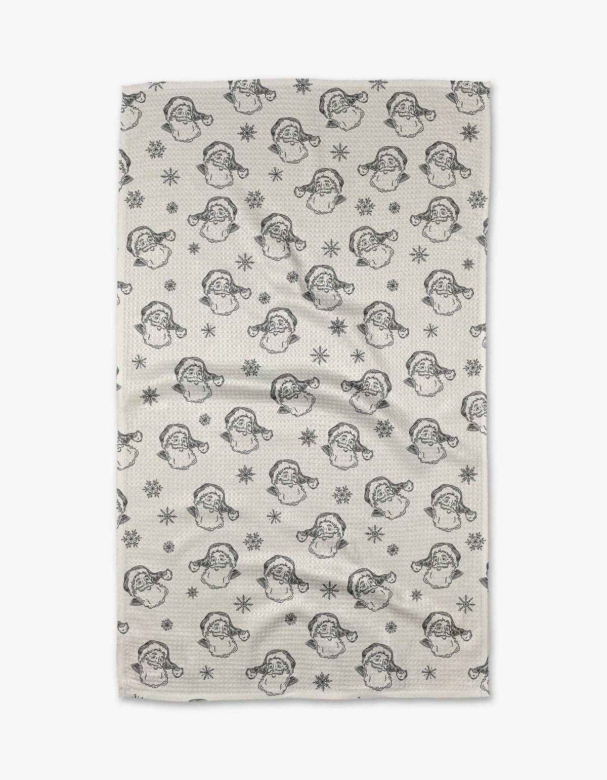 Vintage Santa Geometry Tea Towel