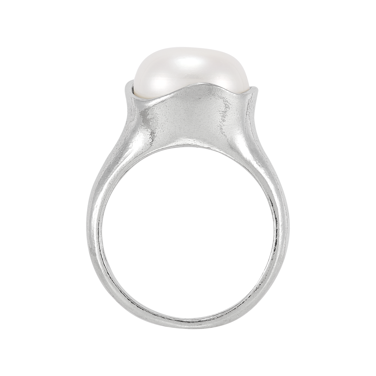 Silpada 'Be Poise' Sterling Silver Freshwater Pearl Ring: 8