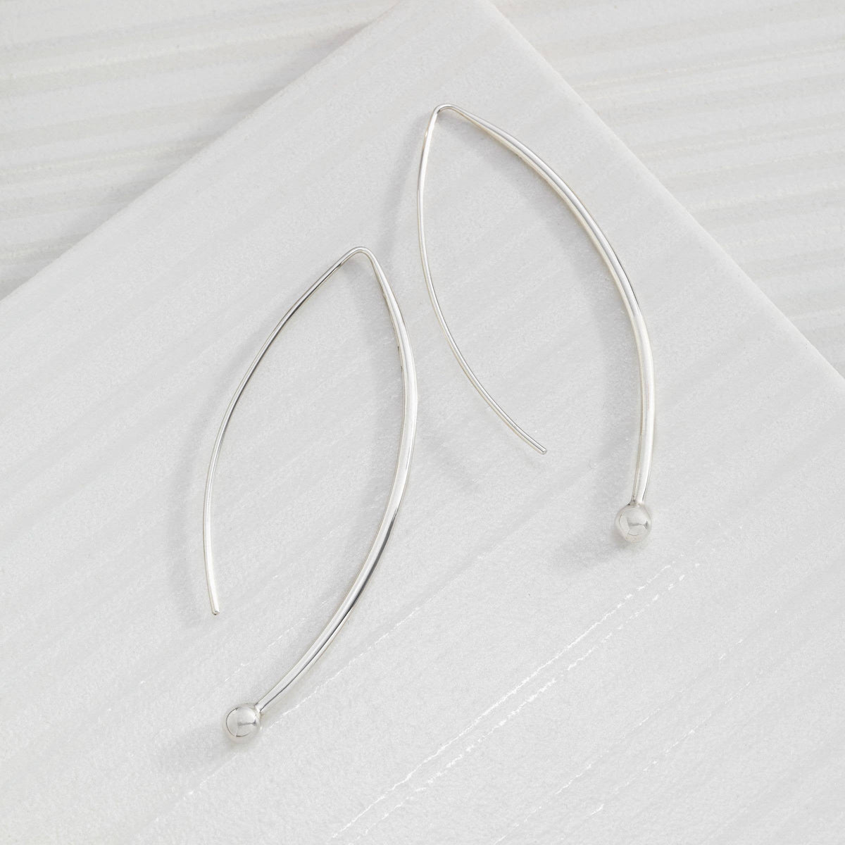 Silpada 'Spheres on Wires' Drop Earrings in Sterling Silver 2 13/16