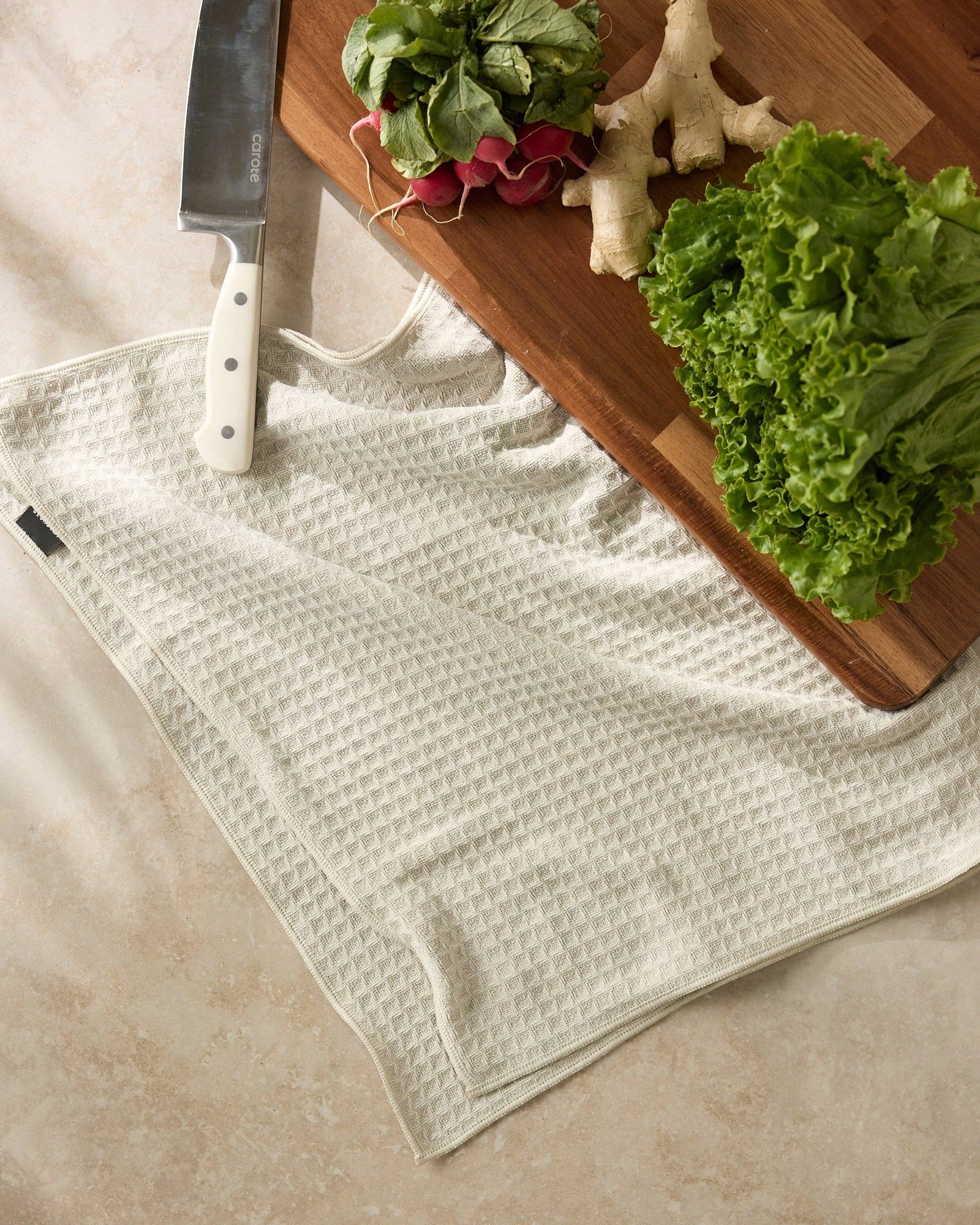 Vanilla Truffle Geometry Hand Towel