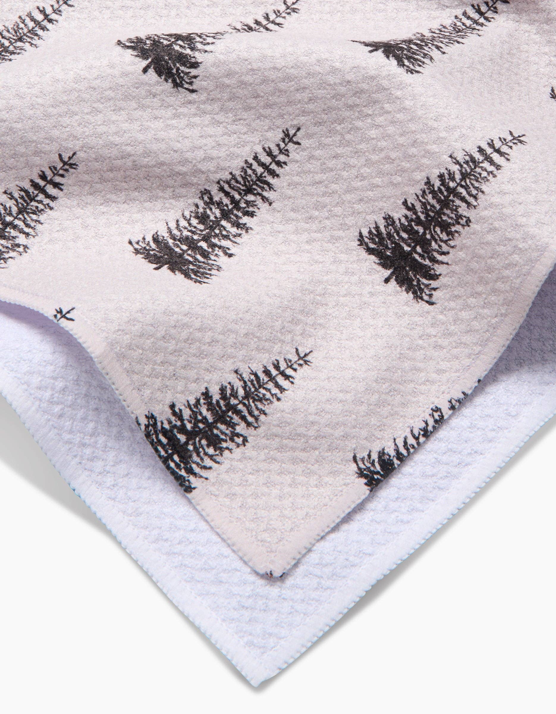 Alpine Forest Geometry Tea Towel