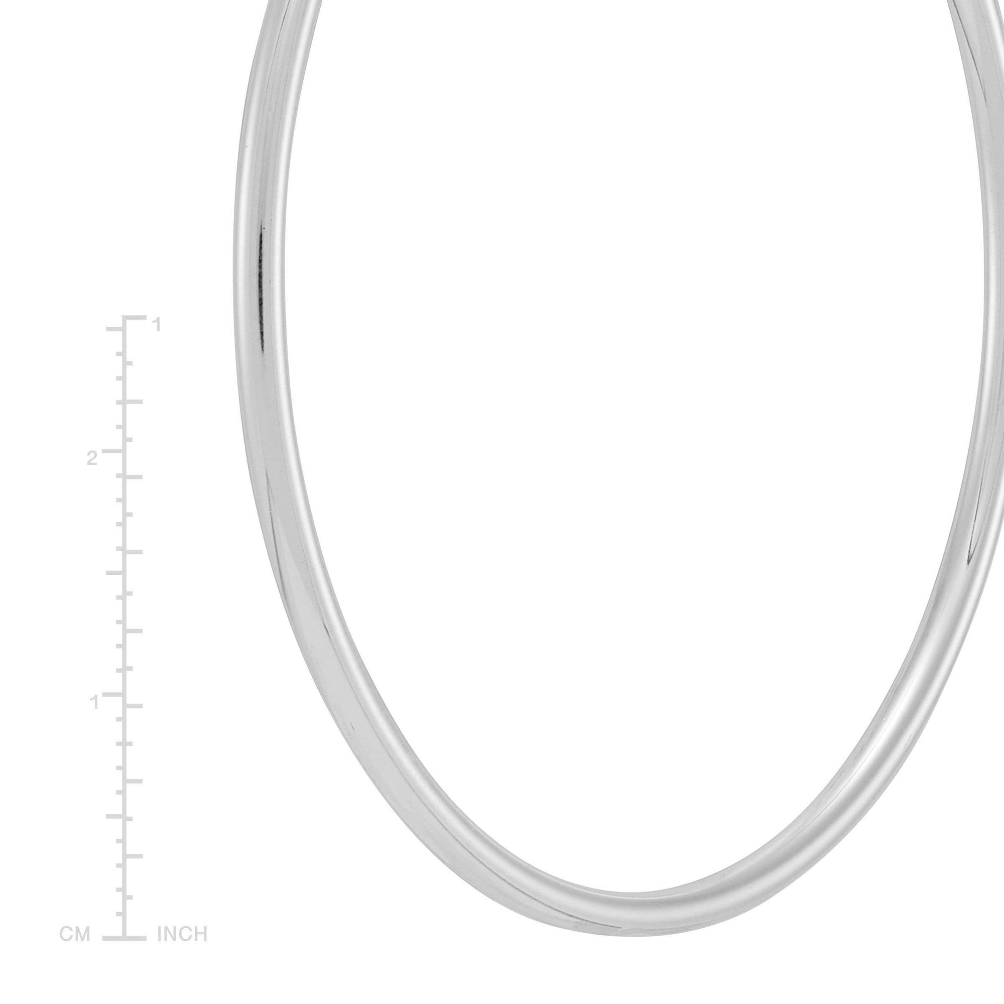 Silpada 'Downtown Taste' Tube Hoop Earrings in Sterling Silver: 1 3/8