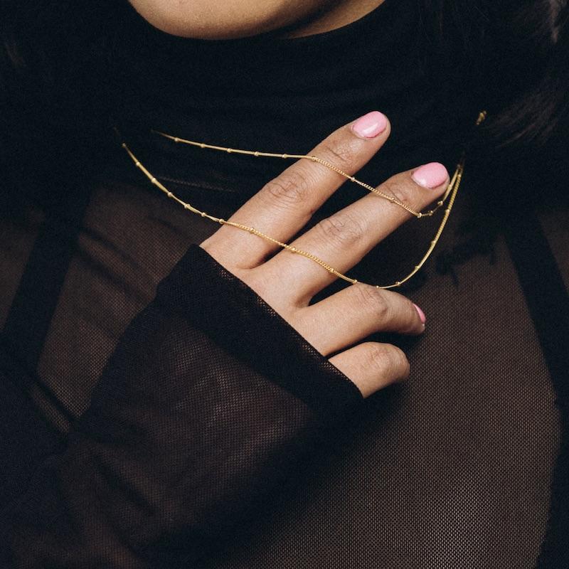 Gold Gazer Necklace Filled 14K