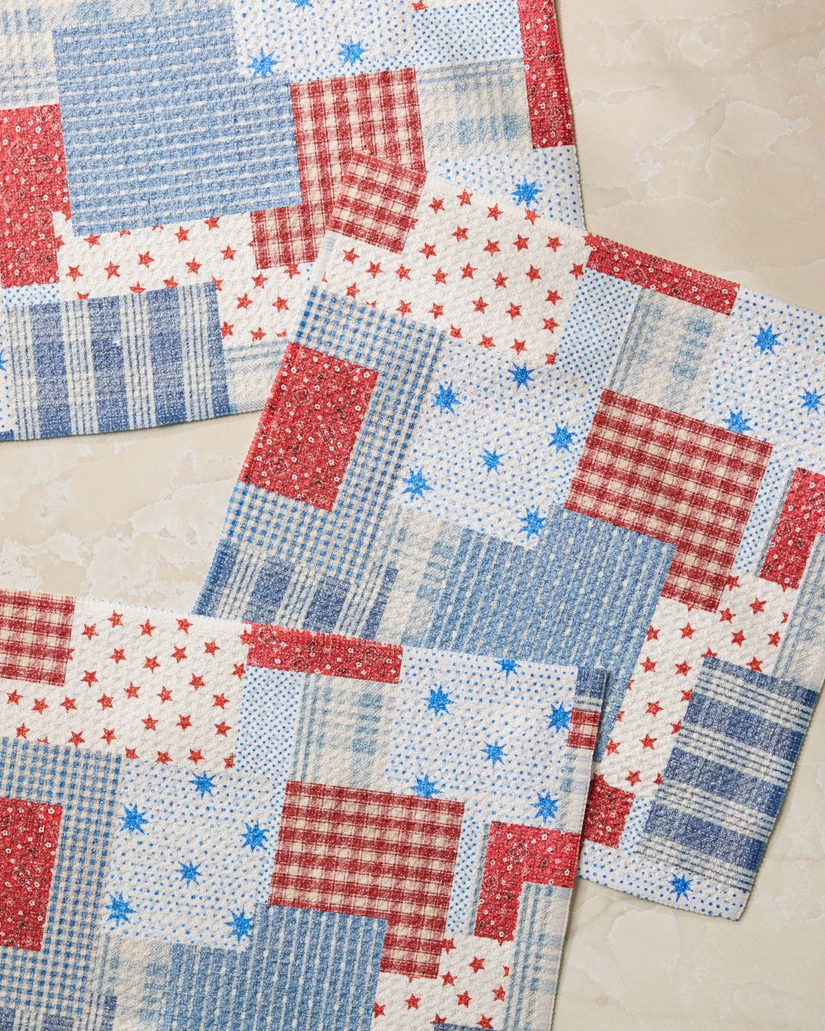 Stars and Stitches Geometry Dishcloth Set