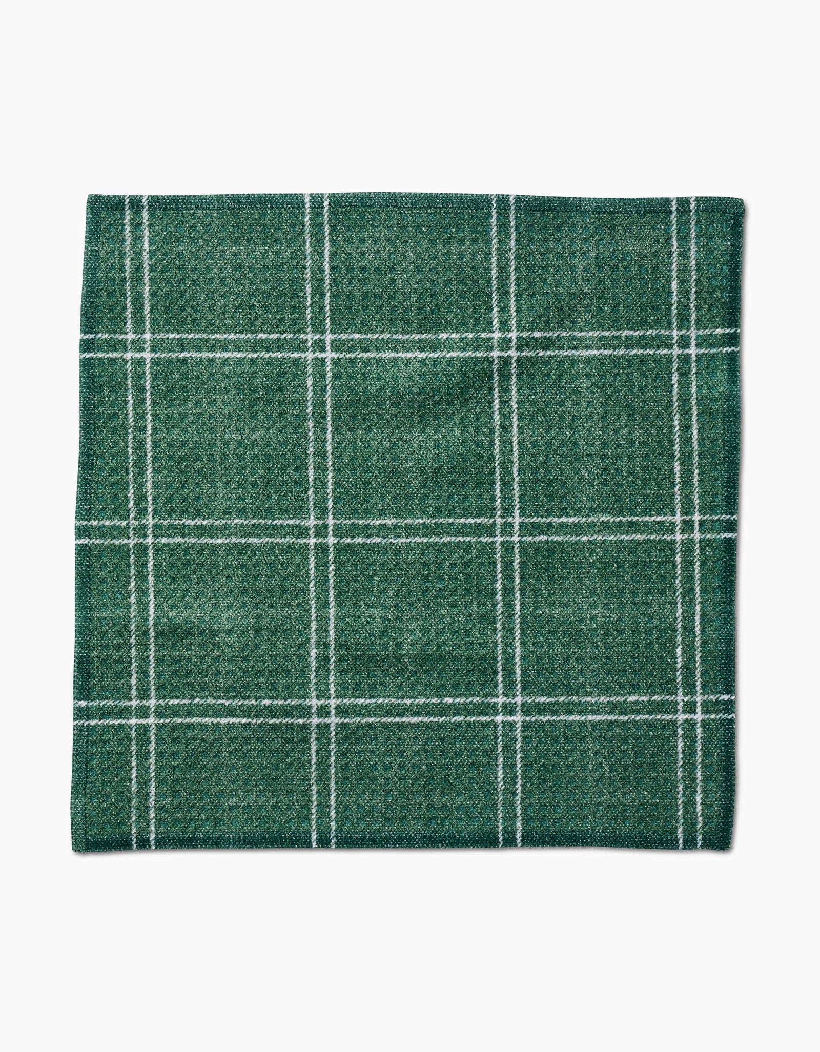 Pine Forest Plaid Geometry Dishcloth