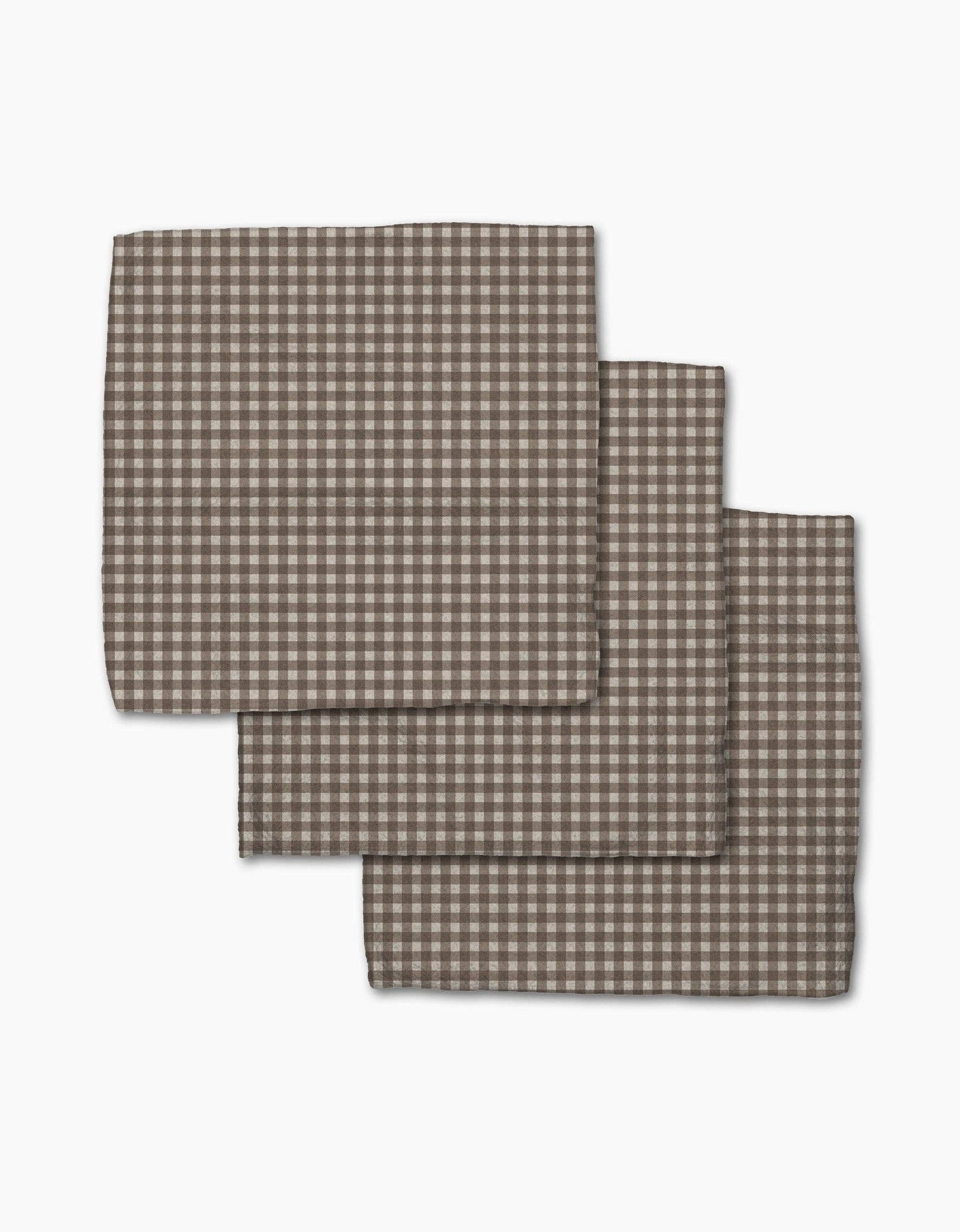 Whidbey Check Geometry Dishcloth Set
