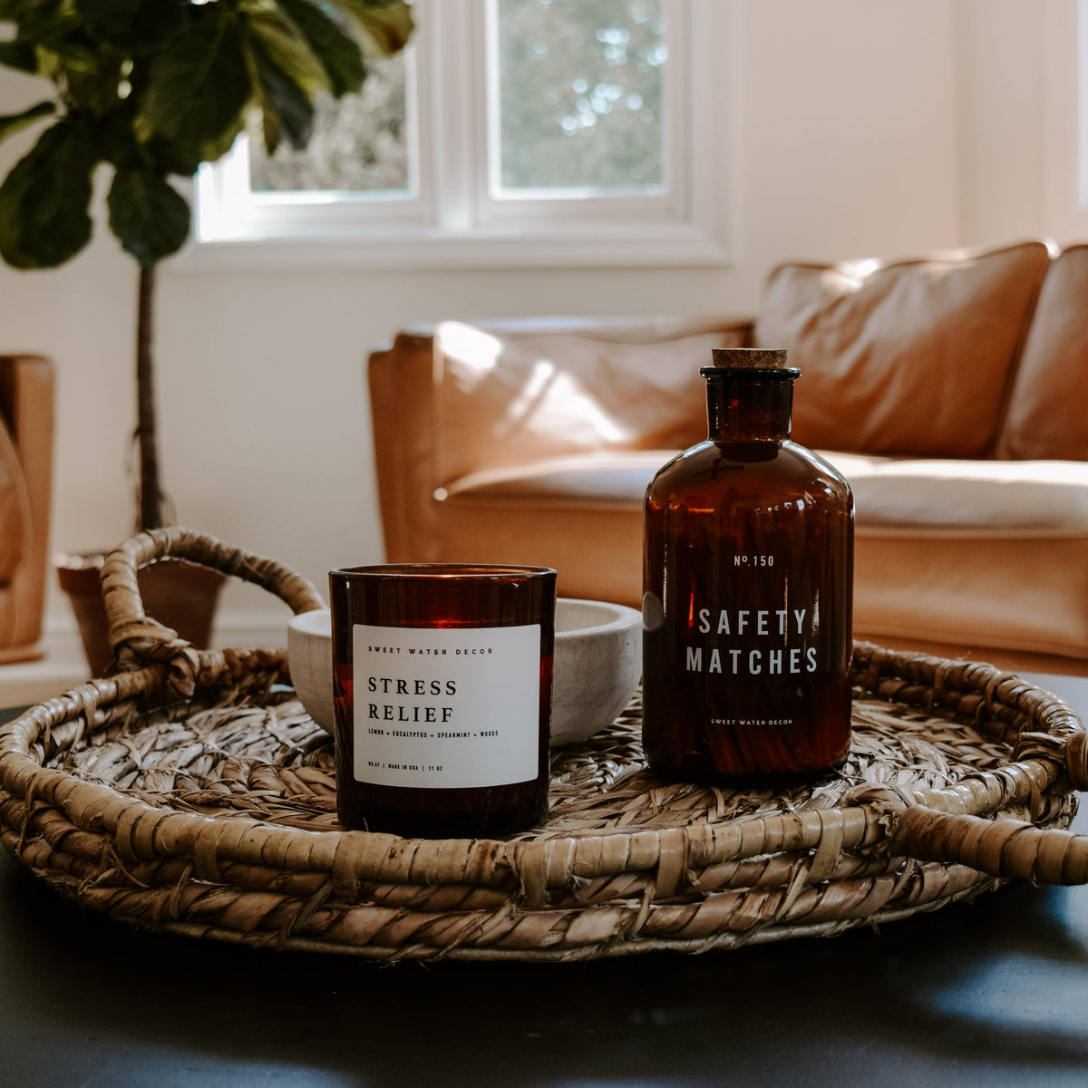 Large Apothecary Safety Matches, Black - Home Decor &amp; Gifts