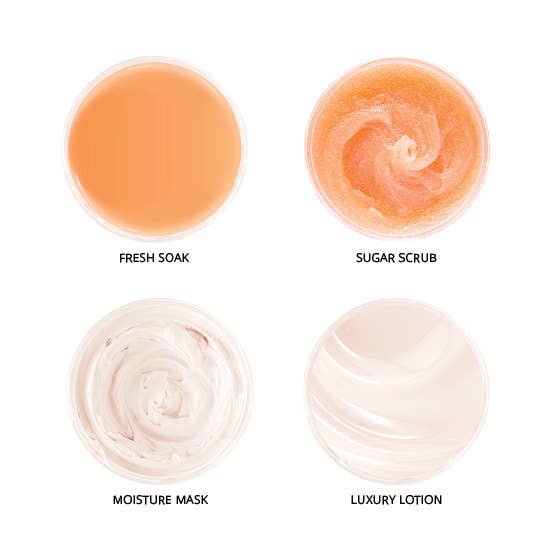 Qtica Smart Spa Peach Bellini - 4 Step Pdicure System Smart Pod Pedicure Kit: Single Use