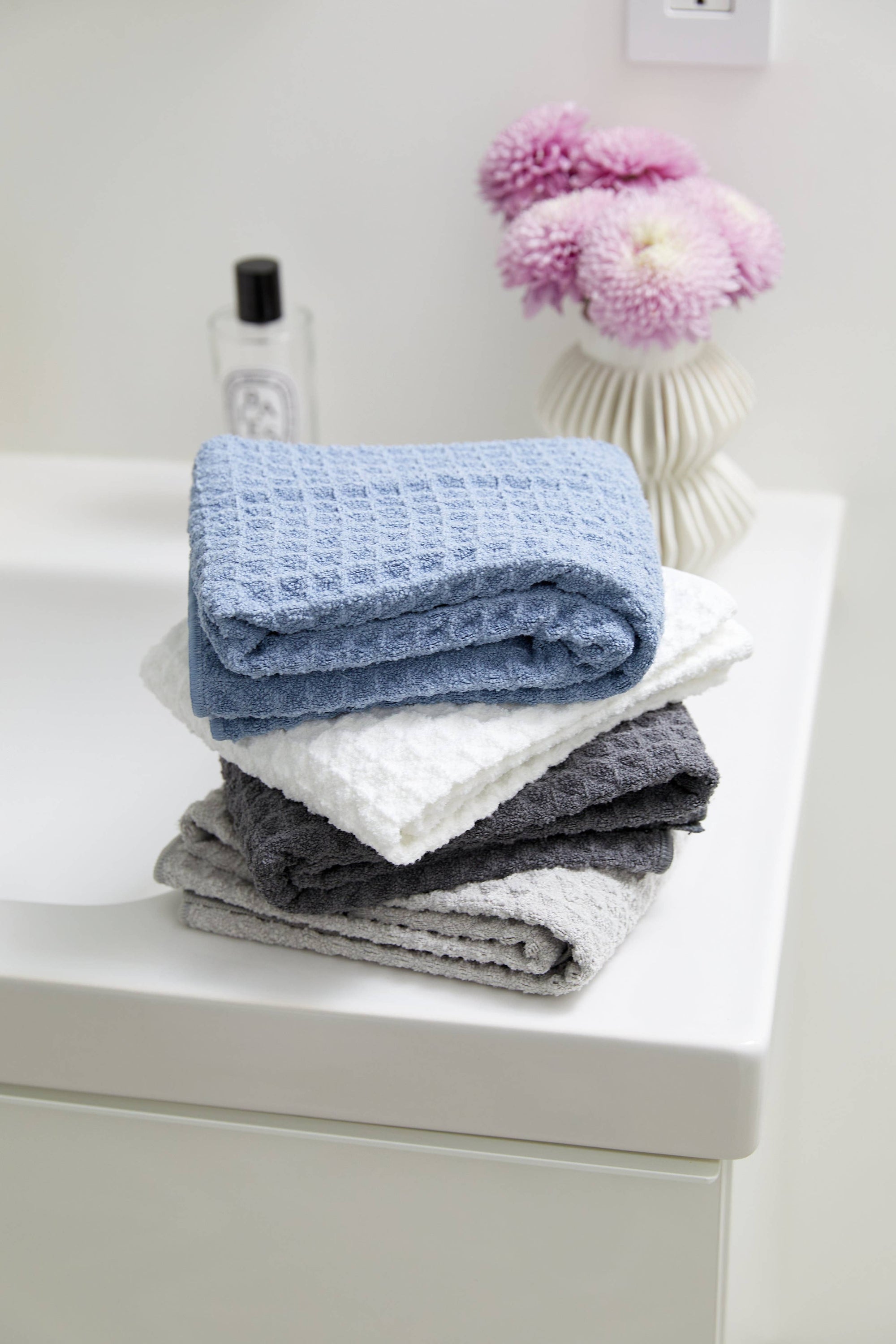 Cloud Waffle Hand Towel by Geometry