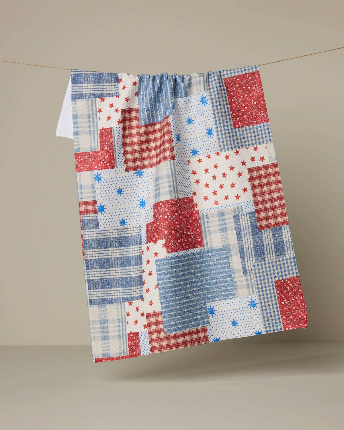 Stars and Stitches Geometry Tea Towel