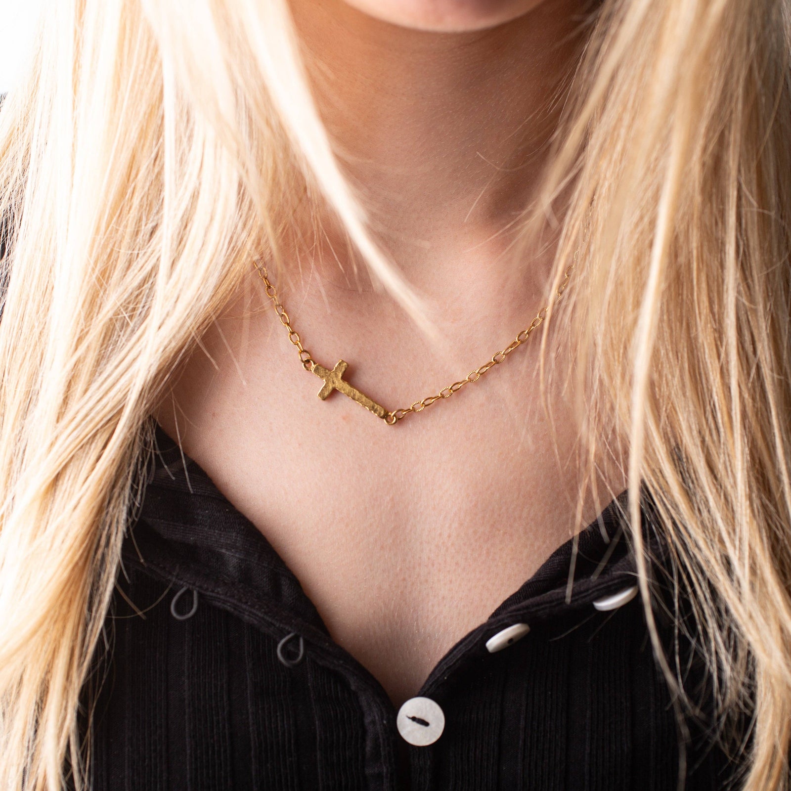 Eternal Grace Necklace: Antique Gold