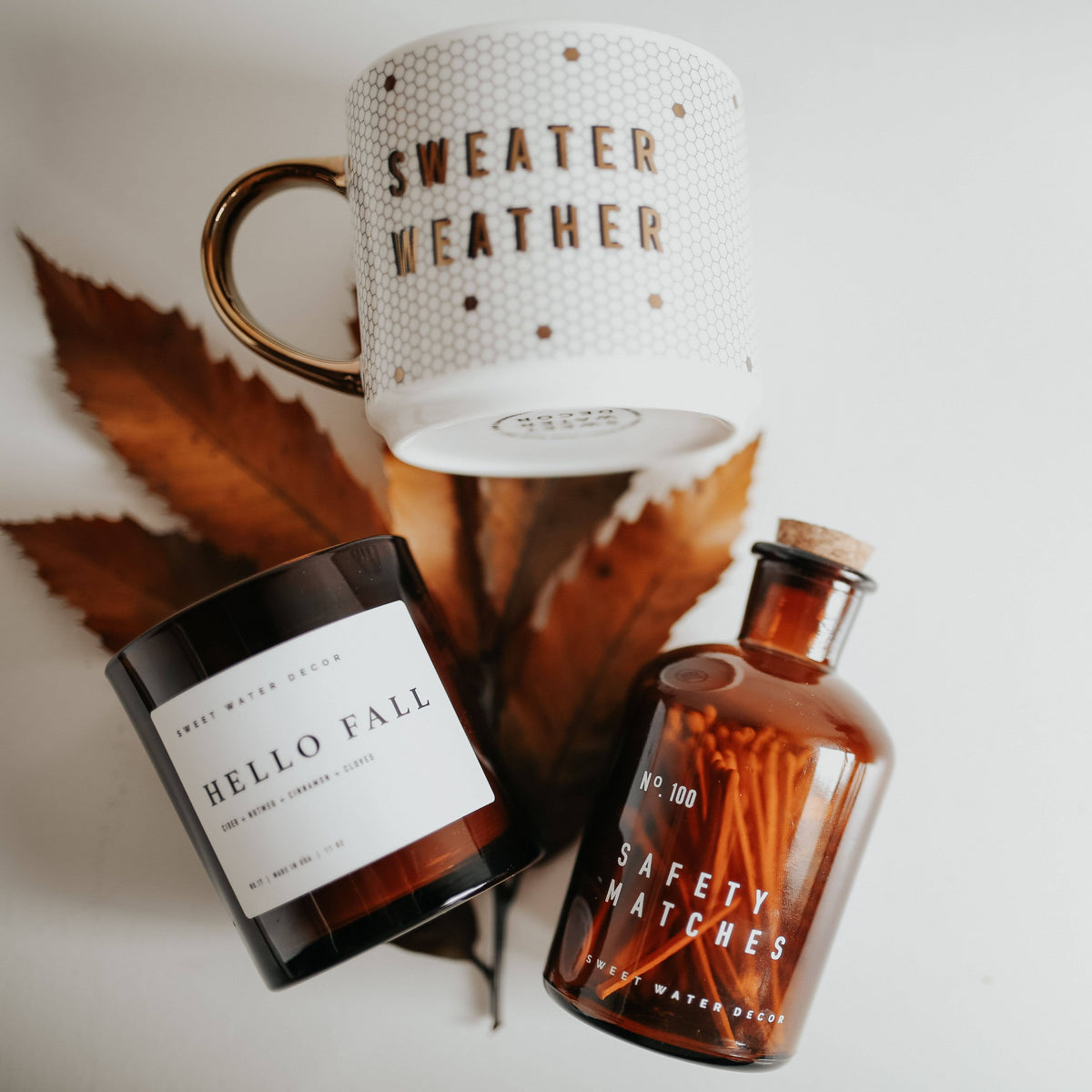 Medium Apothecary Safety Matches, White - Home Decor &amp; Gifts