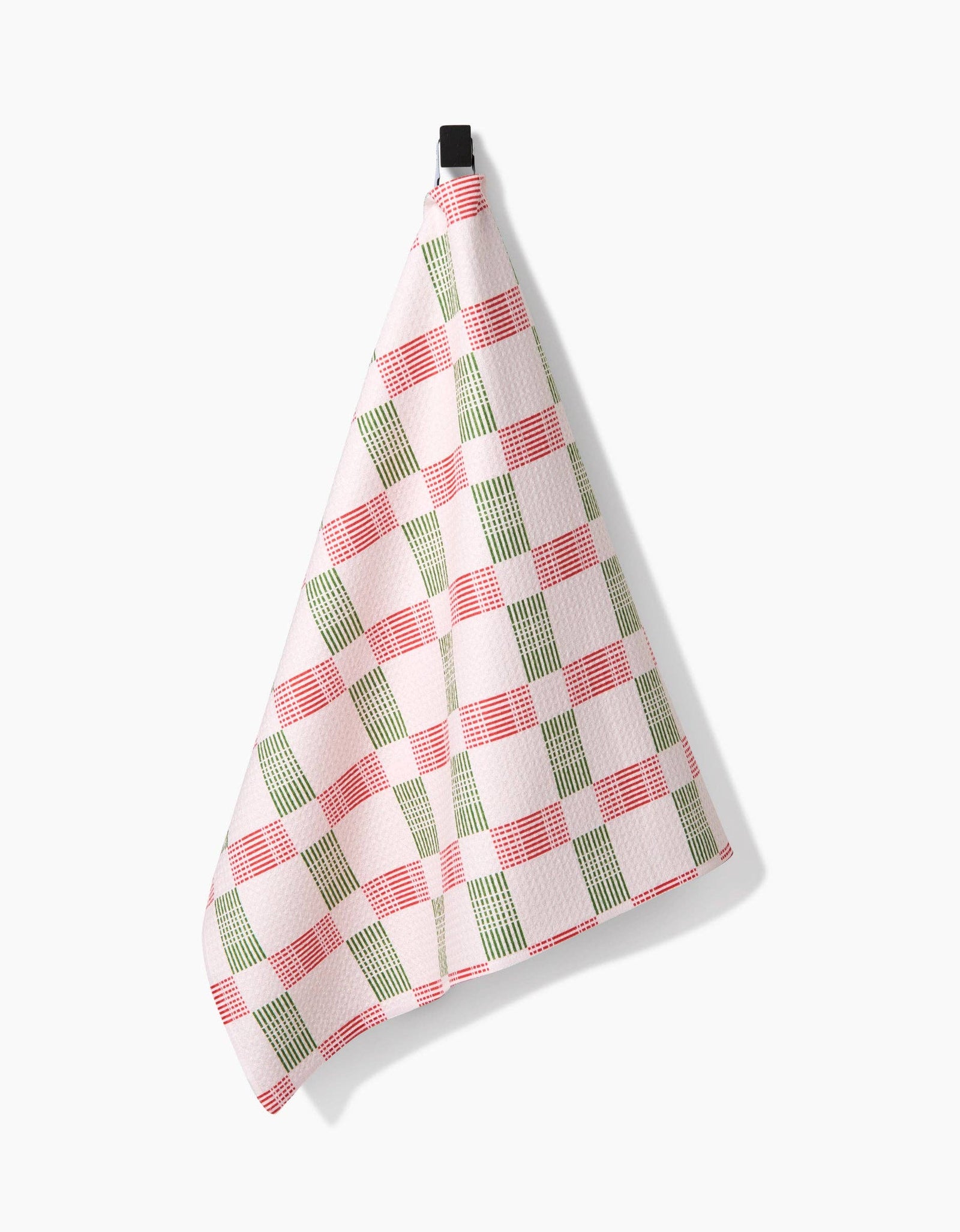 Be Merry Plaid Geometry Tea Towel