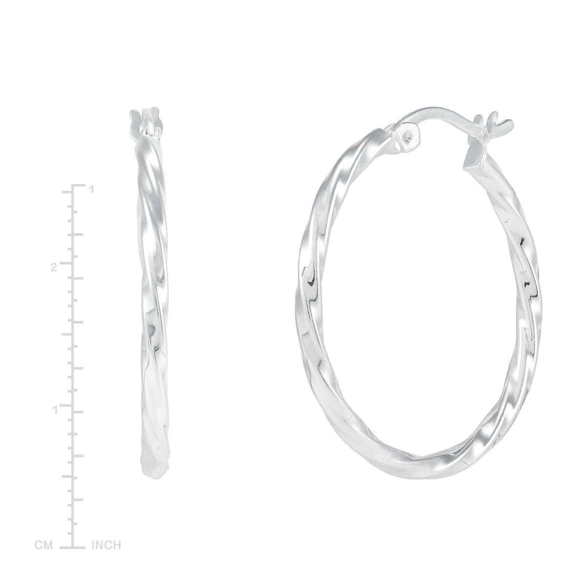 Silpada &#39;Endless Twists&#39; Hoop Earrings in Sterling Silver: 1