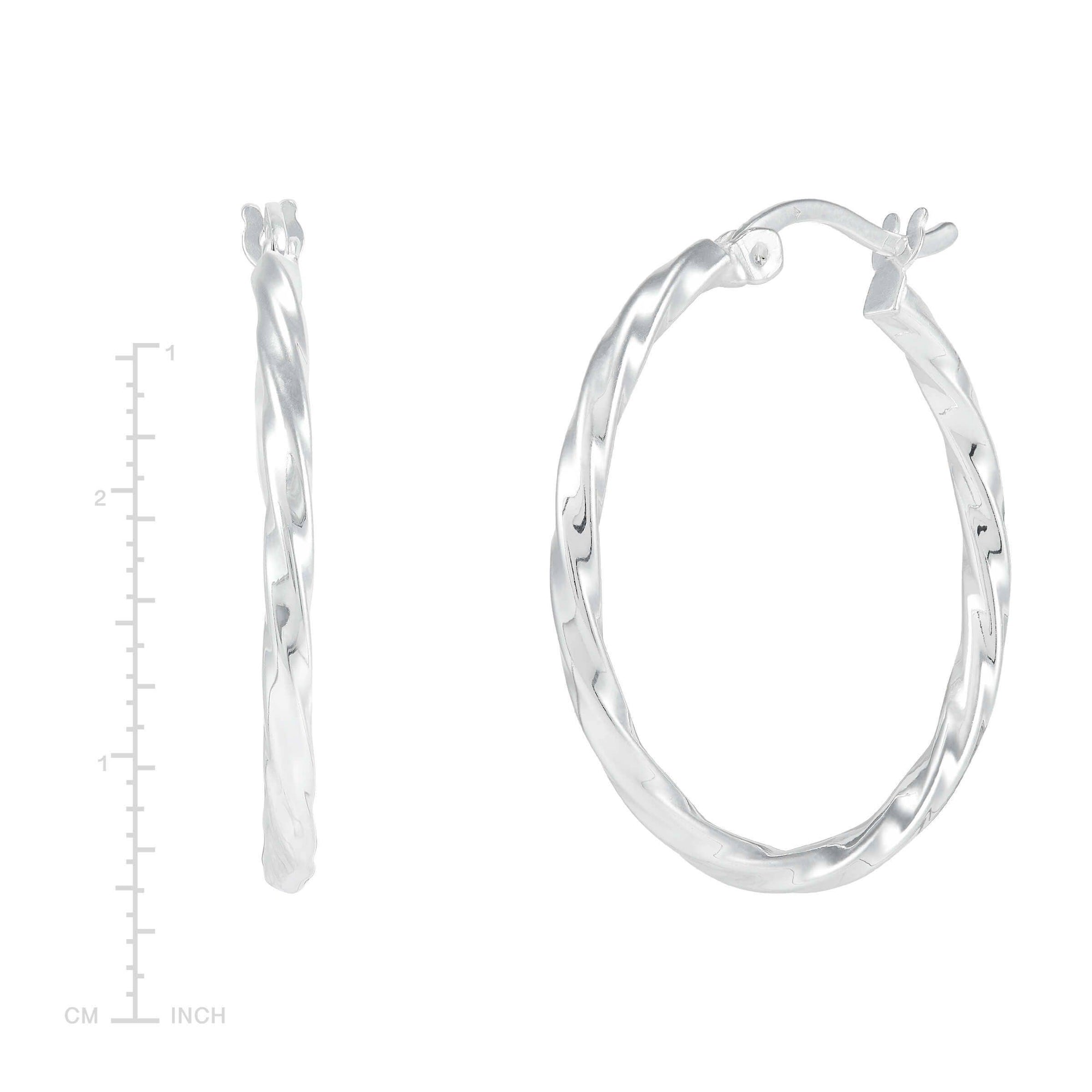 Silpada 'Endless Twists' Hoop Earrings in Sterling Silver: 1