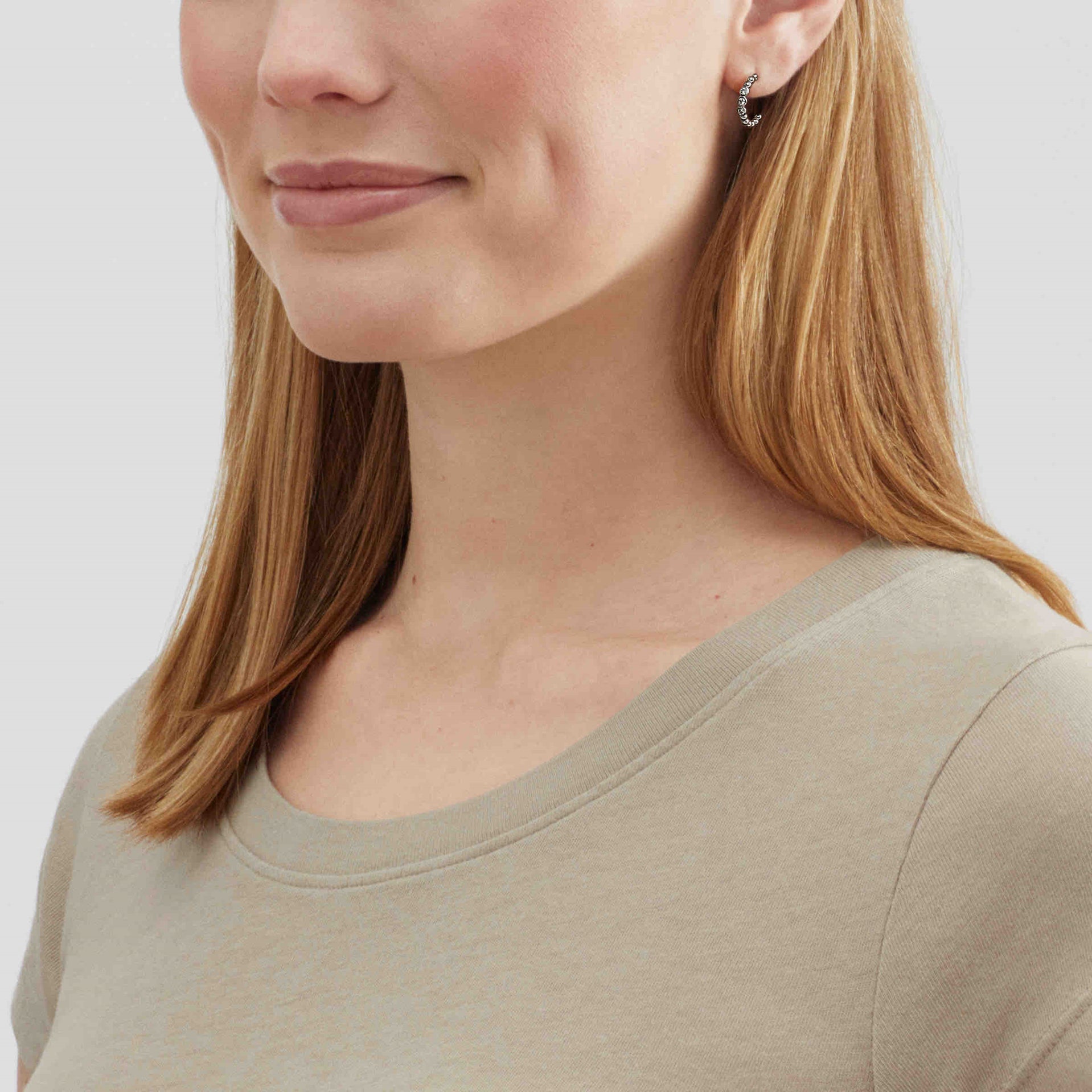 Silpada Around The Way J-Hoop Silver Earrings