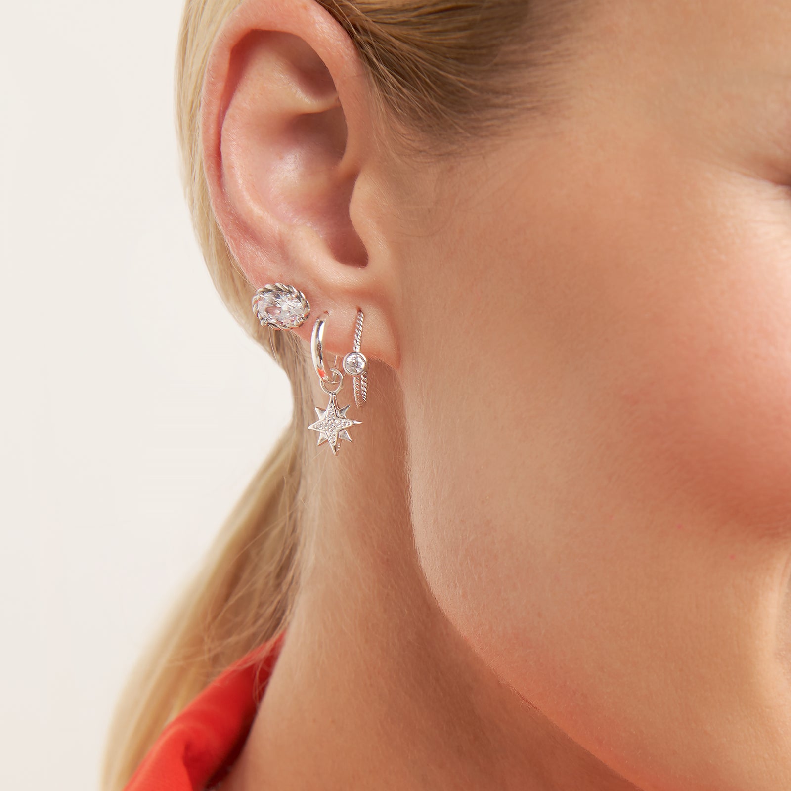 Silpada Focus on Me J-Hoop Earrings