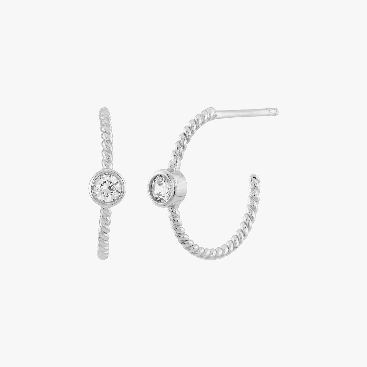 Silpada Focus on Me J-Hoop Earrings