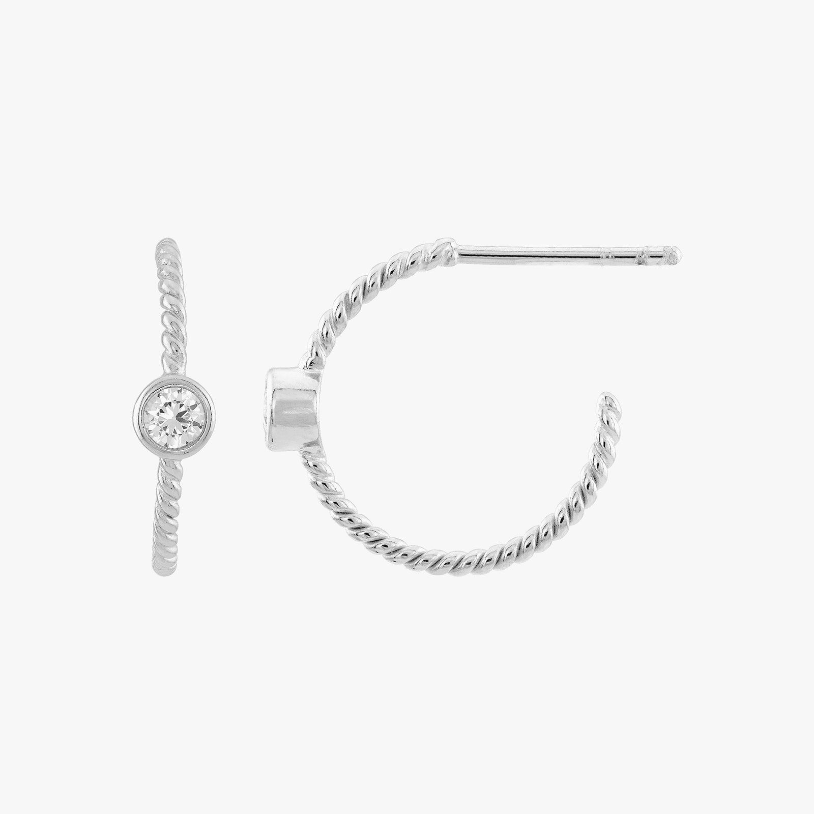 Silpada Focus on Me J-Hoop Earrings