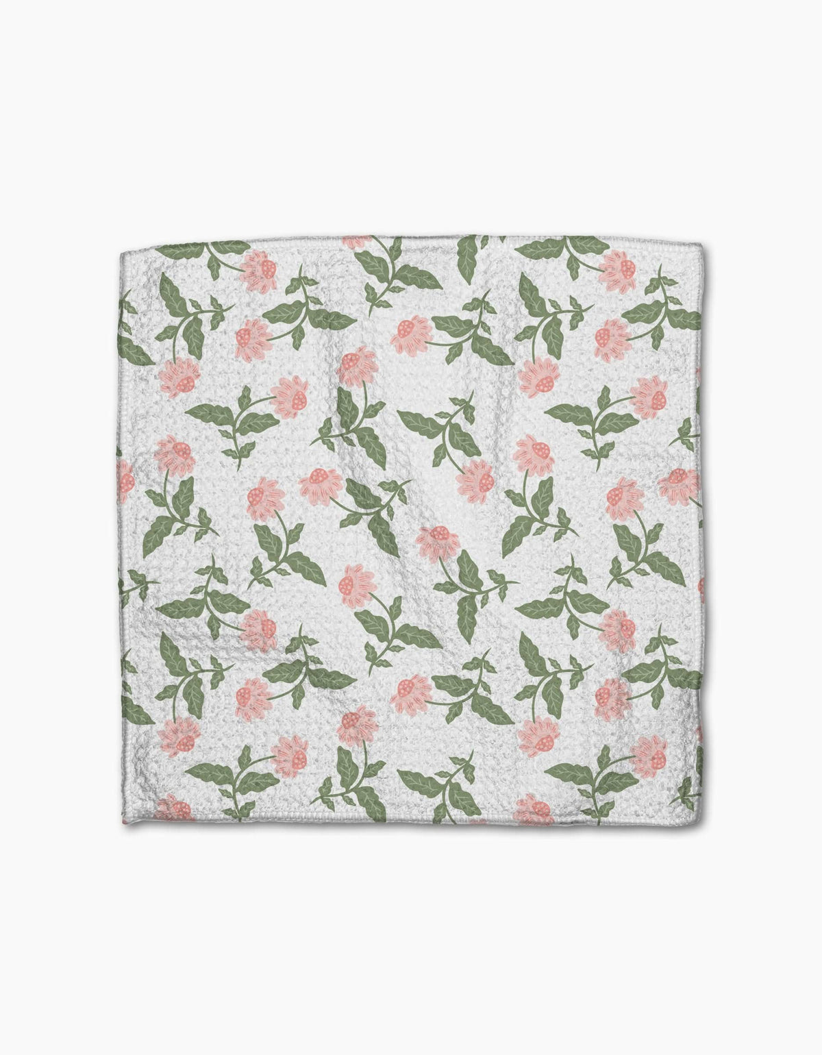 Wildflower Vine Blush Geometry Dishcloth Set