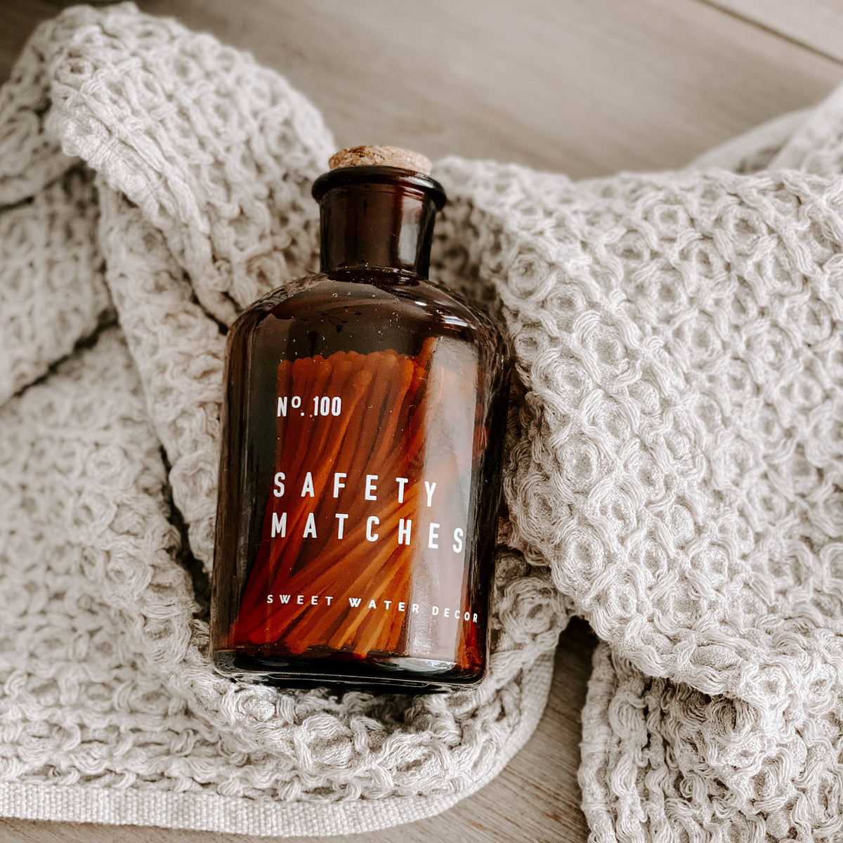 Medium Apothecary Safety Matches, White - Home Decor &amp; Gifts