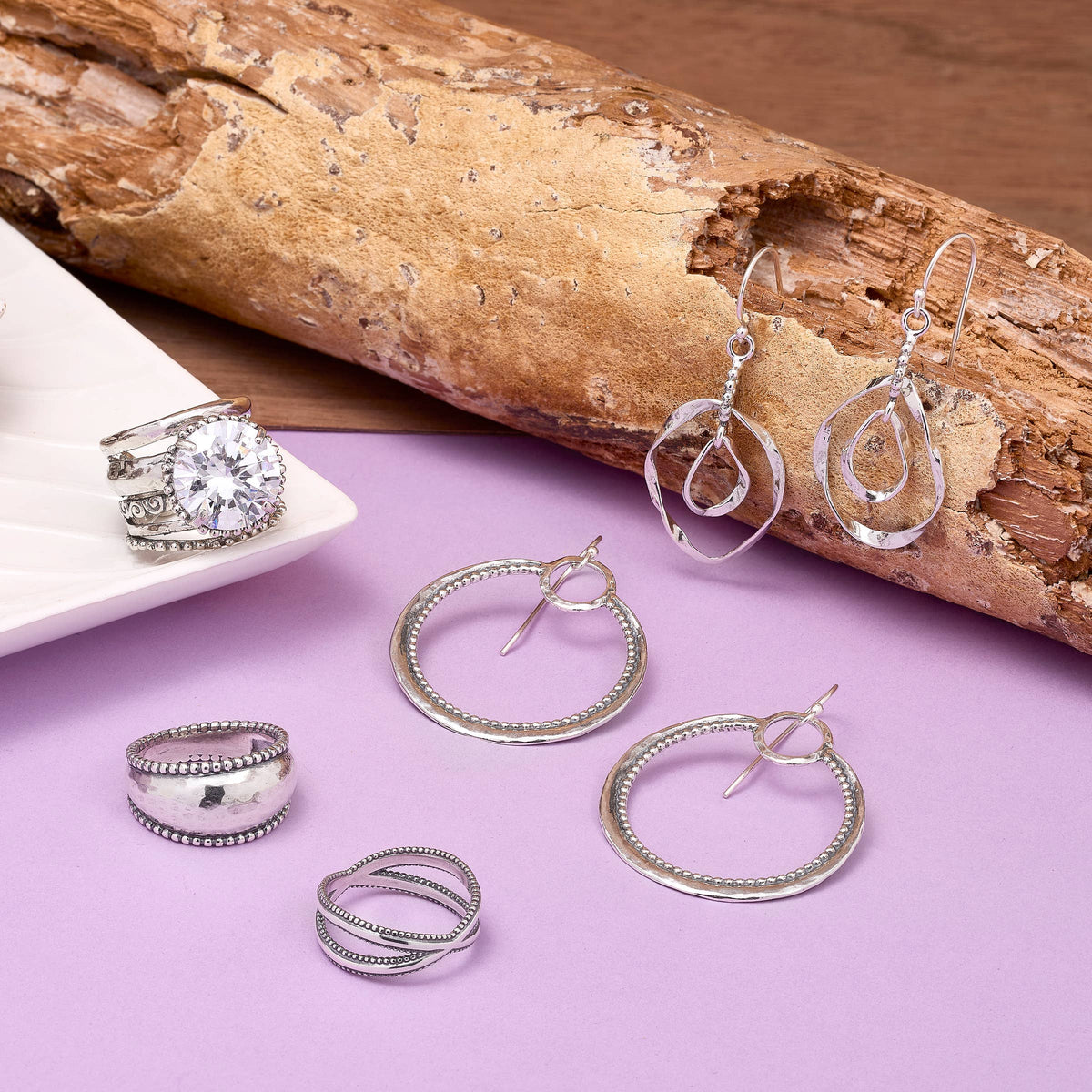 Silpada 'Interlap' Sterling Silver Ring: 5