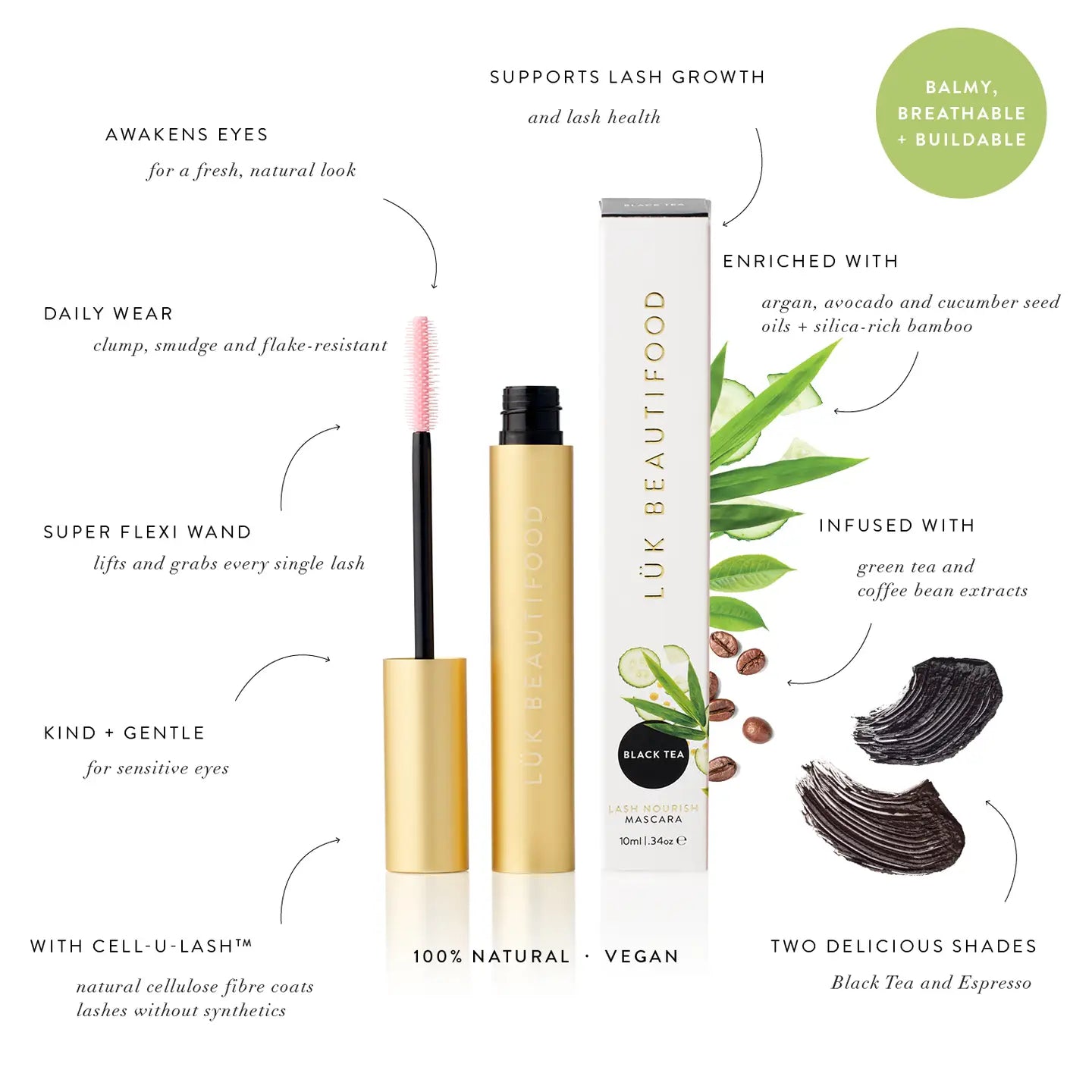 Lash Nourish Mascara - Black Tea