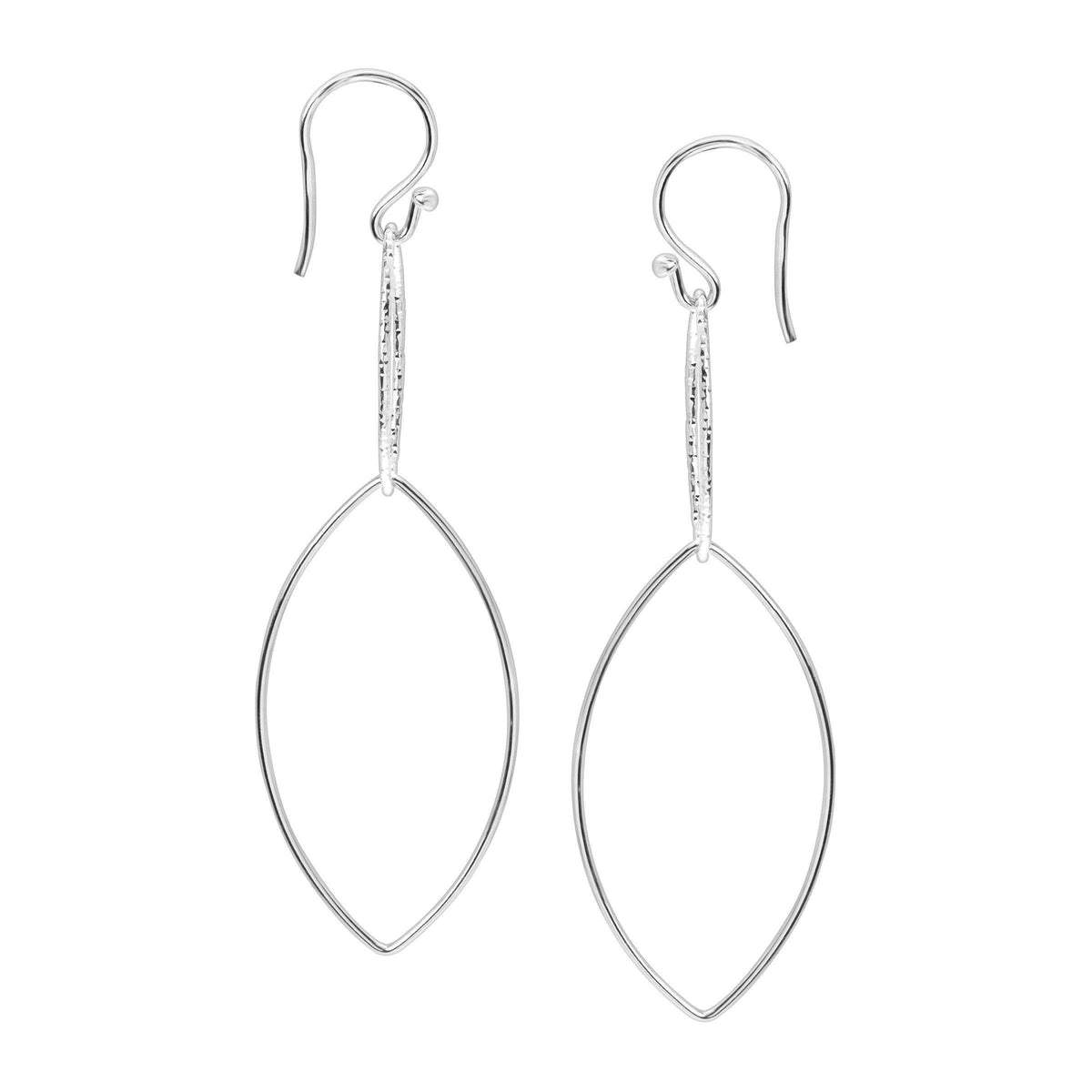 Silpada 'Interlocking' Drop Earrings in Sterling Silver 1 3/4"