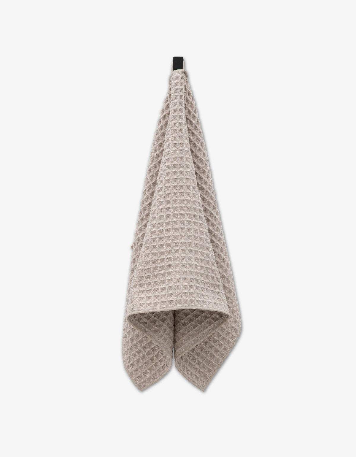 Taupe Waffle Geometry Hand Towel