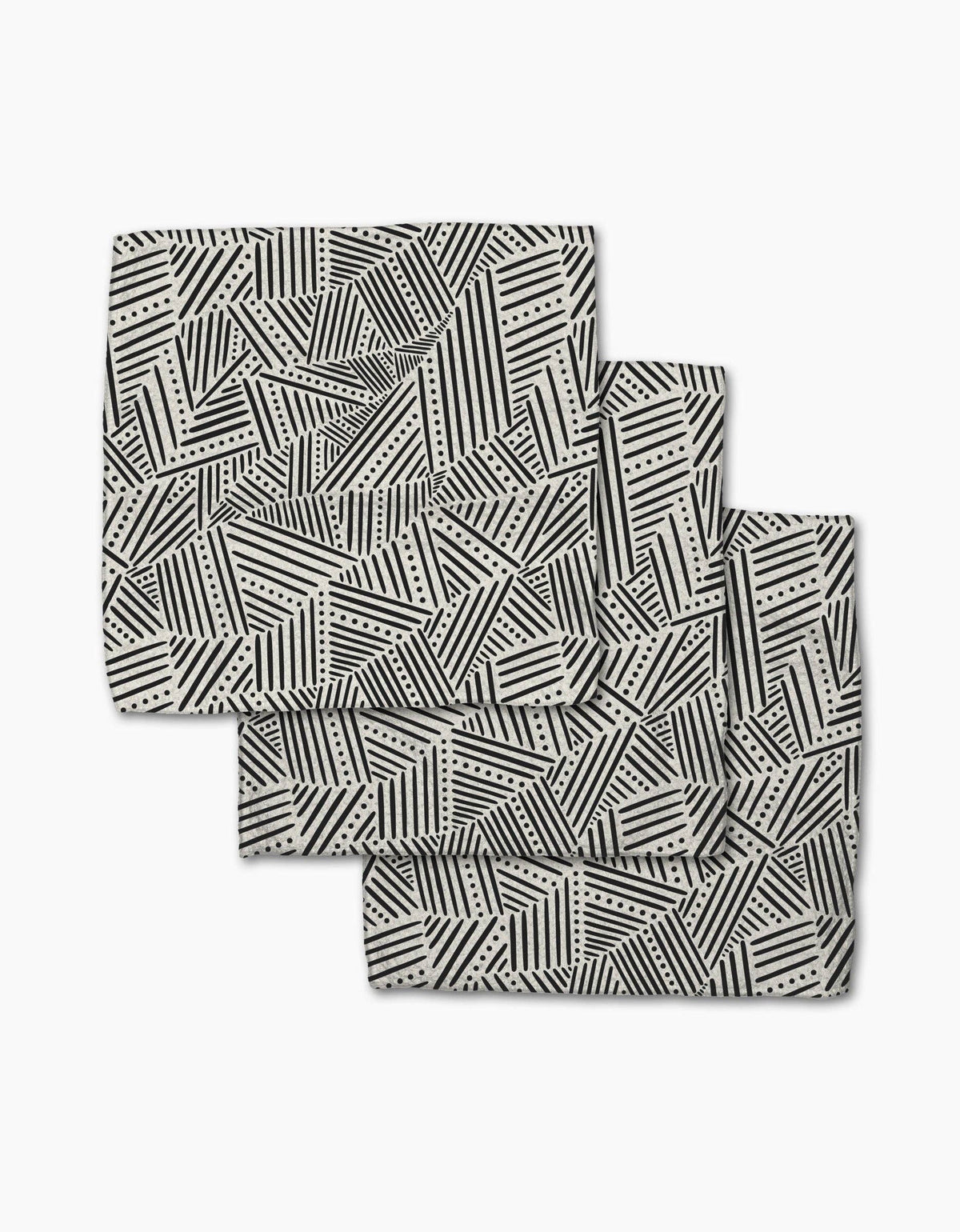 Rhythm Current Stripes Geometry Dishcloth Set