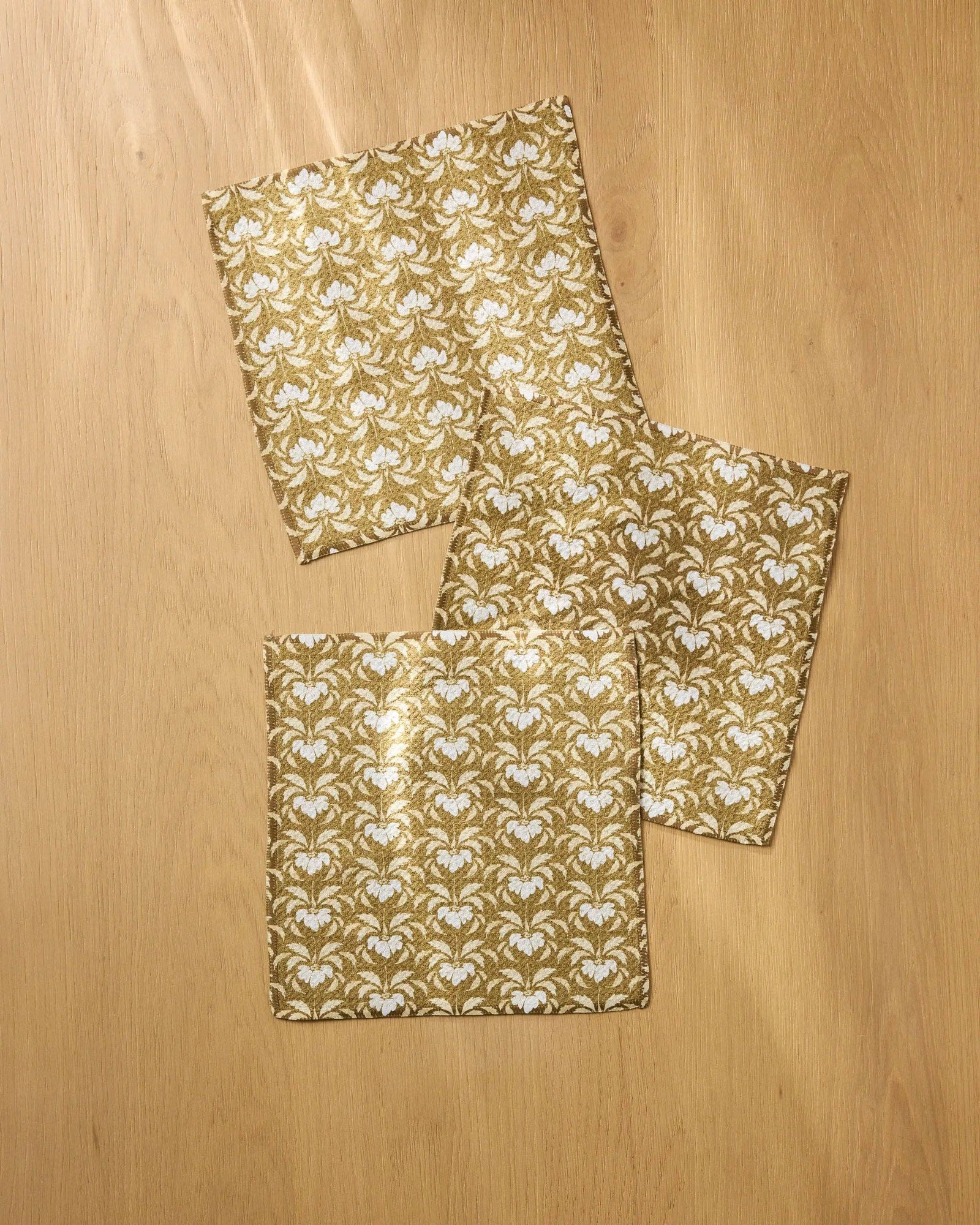 Gilded Bloom Dishcloth Set