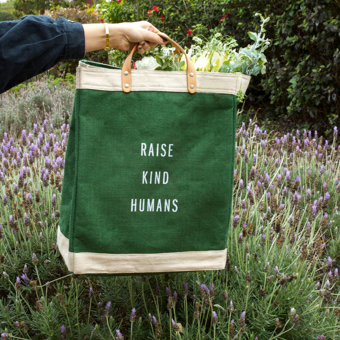 Apolis Market Bag in Field Green - Lake Coeur d'Alene