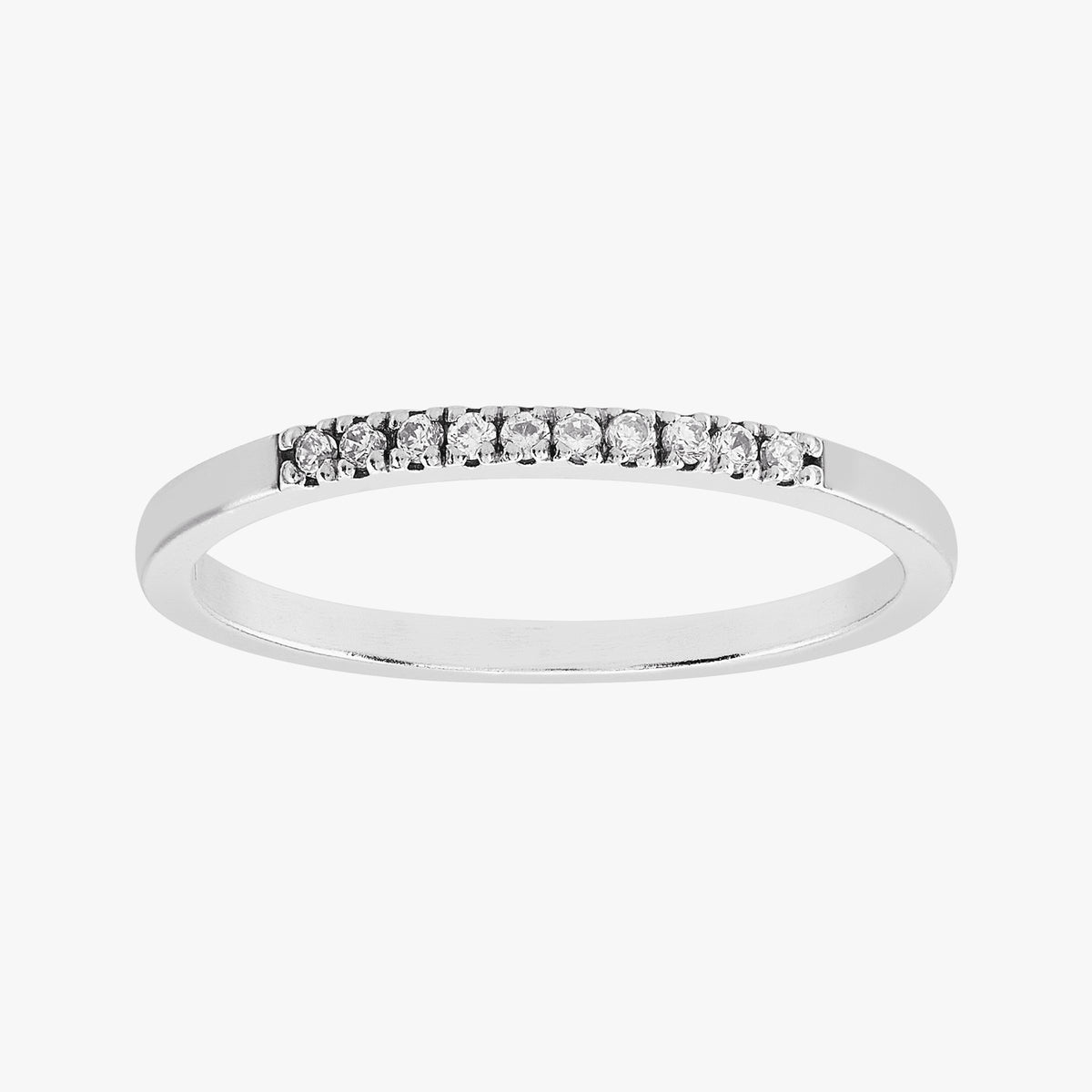 Silpada Crystal Healing Ring in Sterling Silver, Si: White / 8