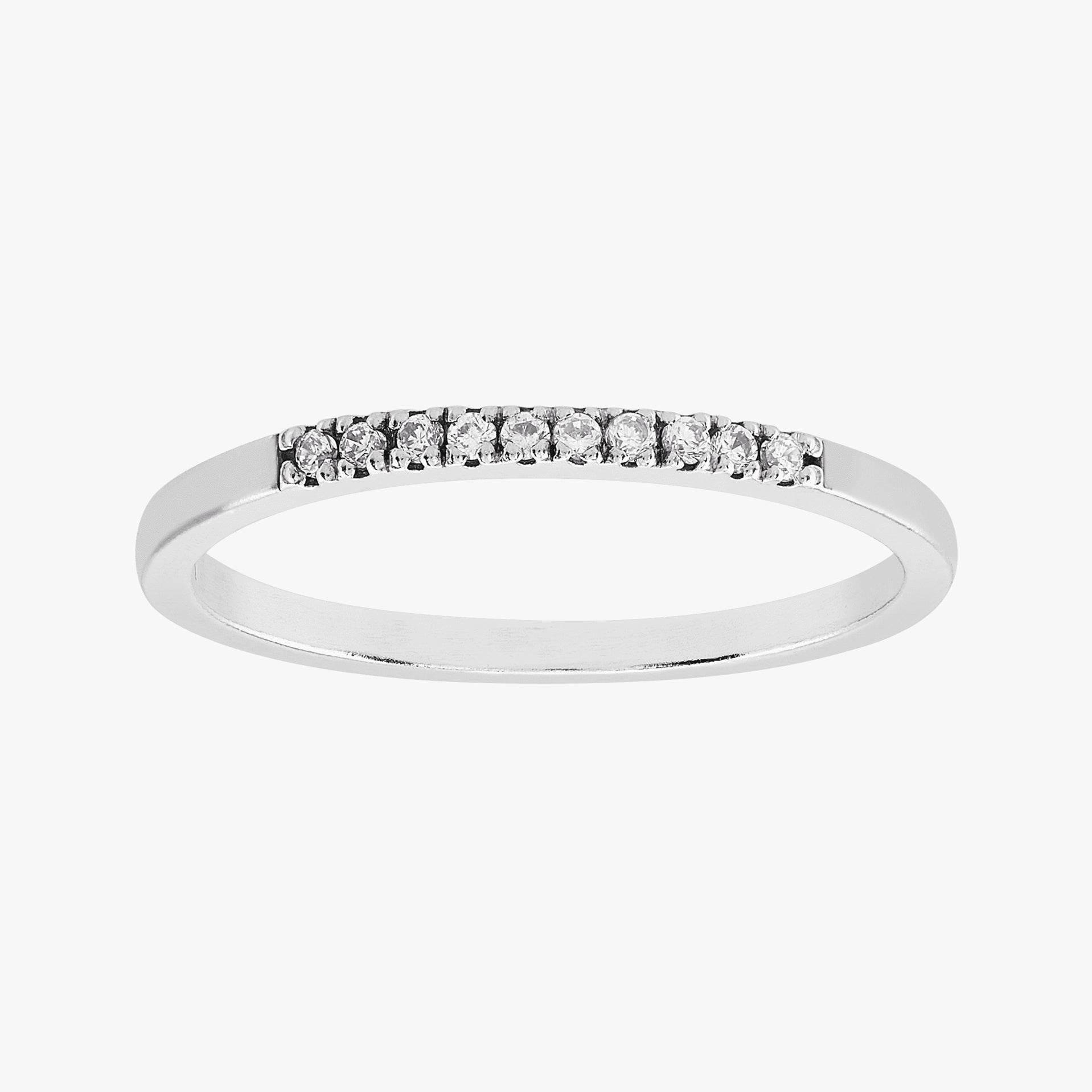 Silpada Crystal Healing Ring in Sterling Silver, Si: White / 8