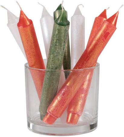 10&quot; White Ritz Timber Taper Candles - Set of 4