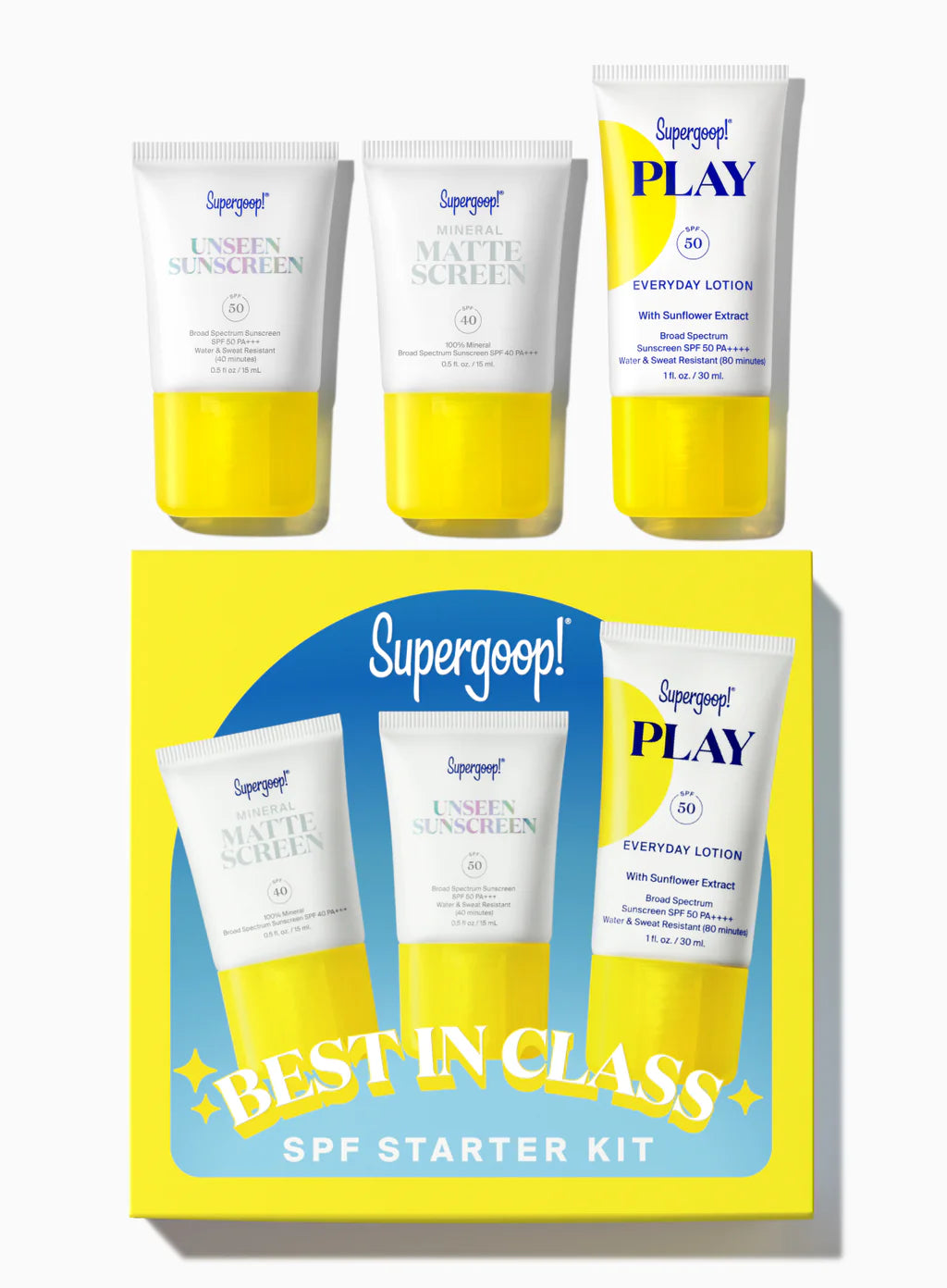 Supergoop Best in Class SPF Starter Kit